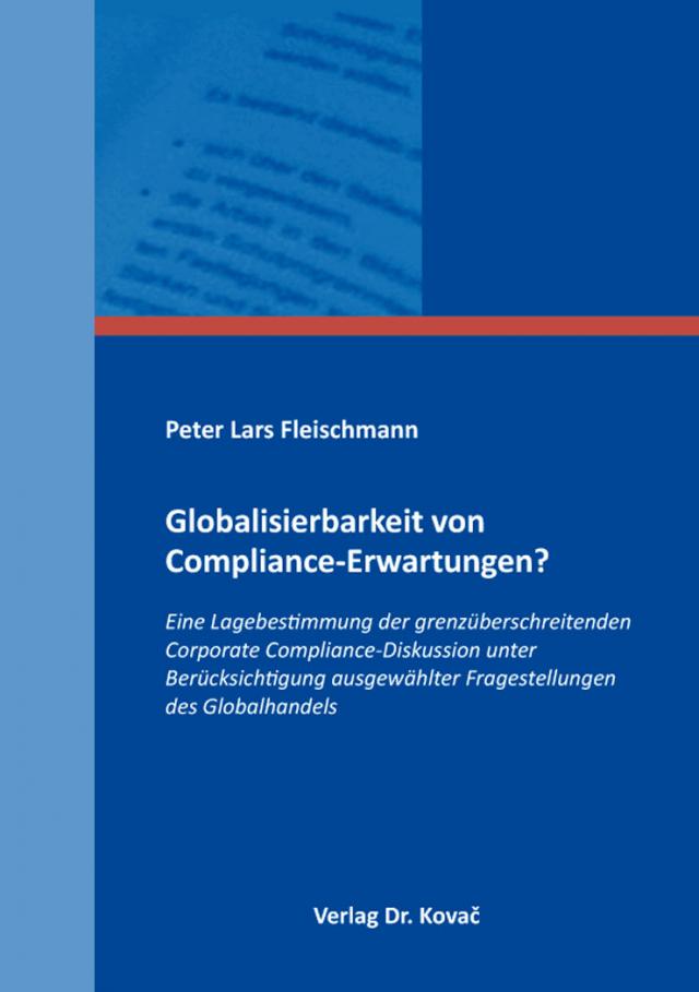 Globalisierbarkeit von Compliance-Erwartungen?