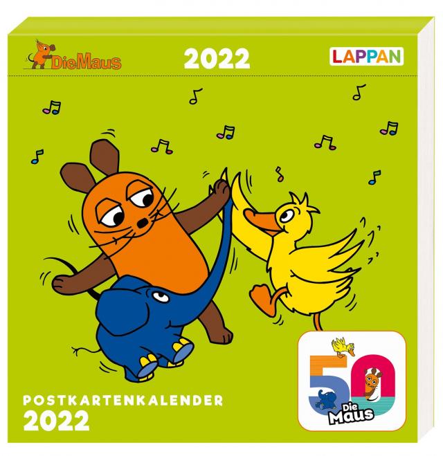 Der Kalender mit der Maus - Postkartenkalender 2022