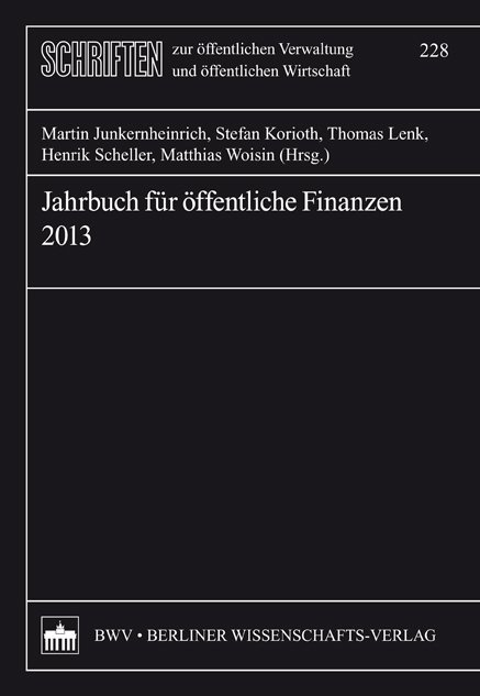 Jahrbuch für öffentliche Finanzen (2013)