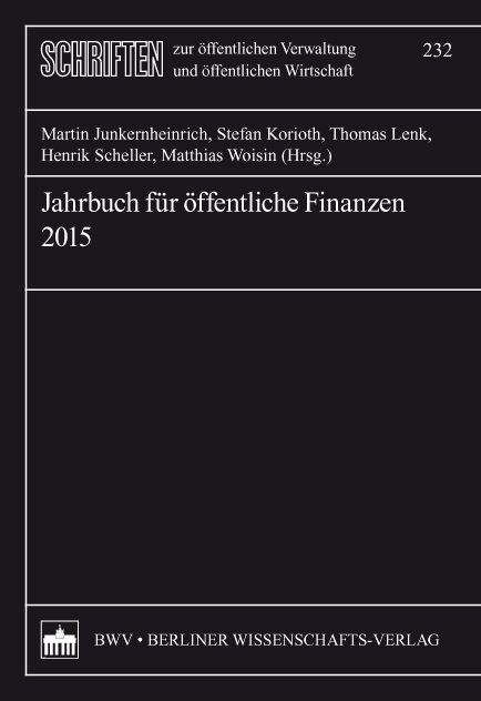 Jahrbuch für öffentliche Finanzen (2015)
