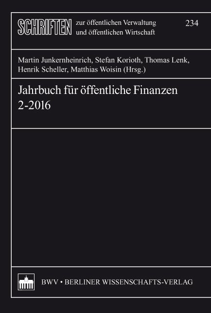 Jahrbuch für öffentliche Finanzen (2016) 2