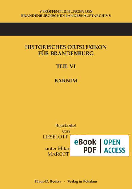 Historisches Ortslexikon für Brandenburg