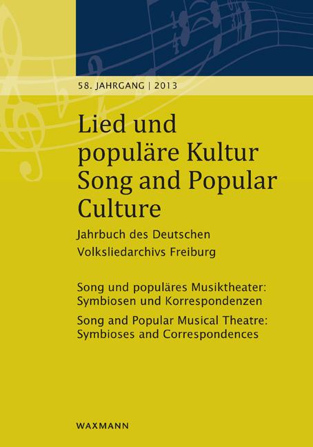 Lied und populäre Kultur – Song and Popular Culture 58 (2013)