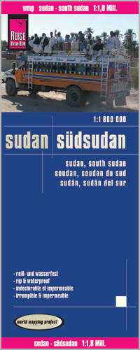 Reise Know-How Landkarte Sudan, Südsudan (1:1.800.000)