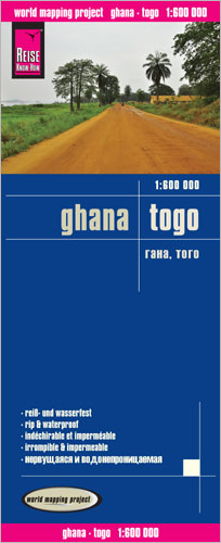 Reise Know-How Landkarte Ghana, Togo (1:600.000)