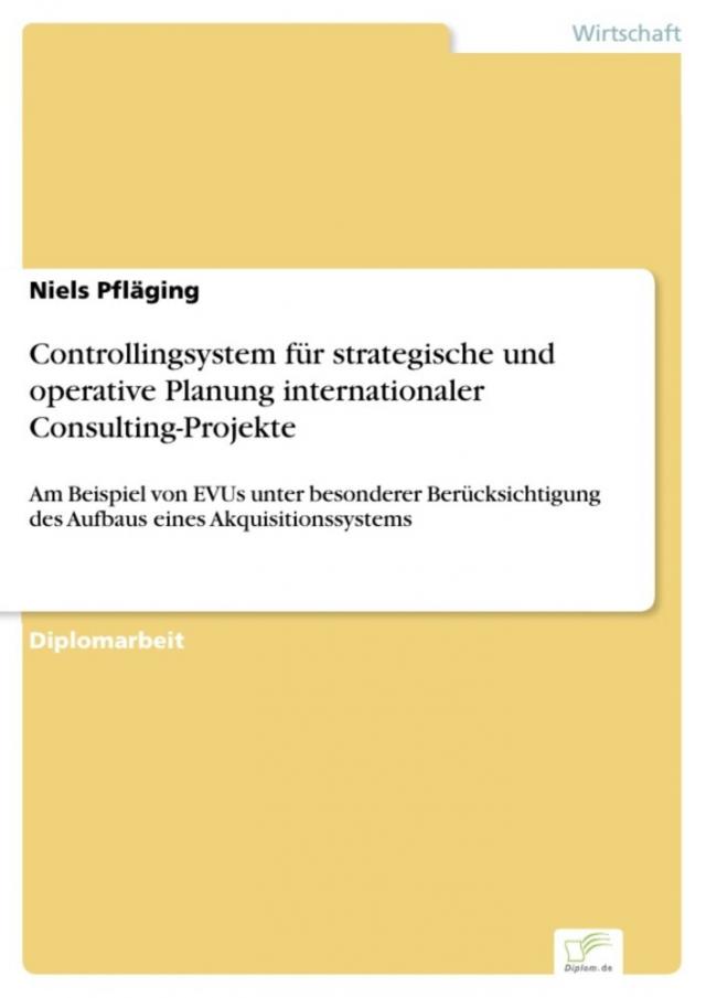 Controllingsystem für strategische und operative Planung internationaler Consulting-Projekte