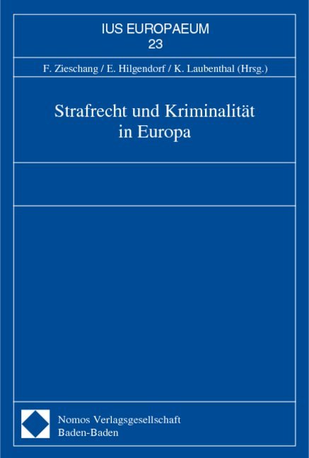 Strafrecht und Kriminalität in Europa
