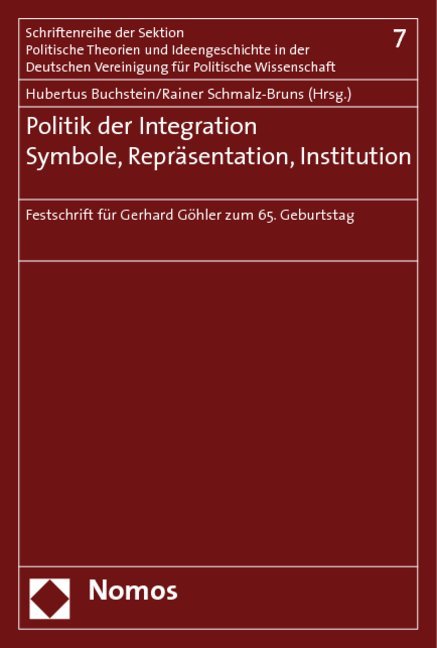 Politik der Integration. Symbole, Repräsentation, Institution