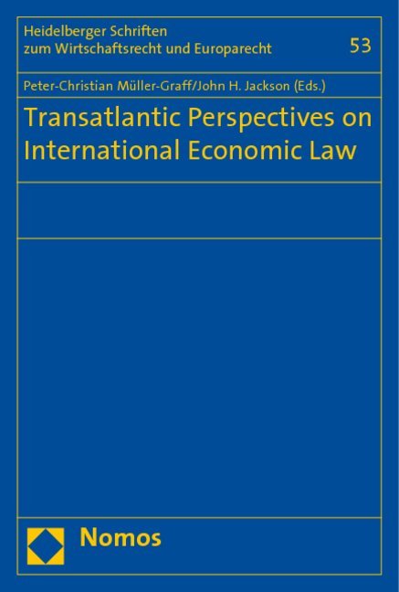 Transatlantic Perspectives on International Economic Law