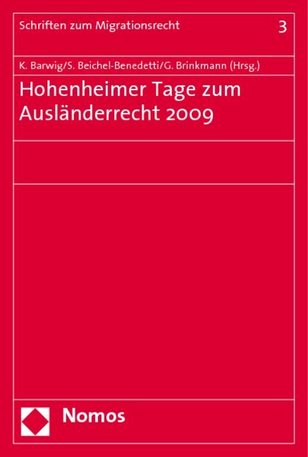 Hohenheimer Tage zum Ausländerrecht 2009