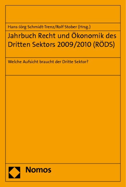 Jahrbuch Recht und Ökonomik des Dritten Sektors 2009/2010 (RÖDS)