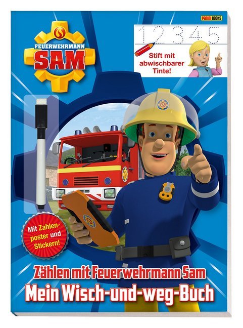 Feuerwehrmann Sam: Mein Wisch-und-weg-Buch: Zählen mit Feuerwehrmann Sam