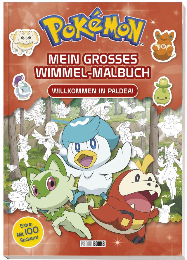 Pokémon: Mein großes Wimmel-Malbuch – Willkommen in Paldea!