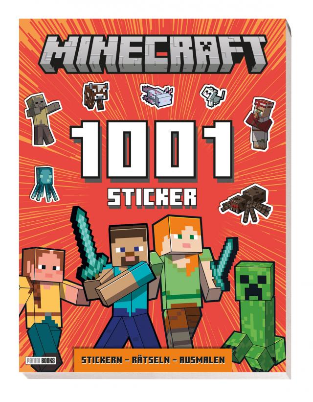 Minecraft: 1001 Sticker: Stickern – Rätseln – Ausmalen