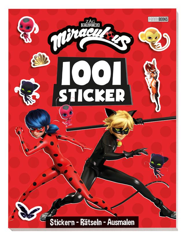 Miraculous: 1001 Sticker: Stickern – Rätseln – Ausmalen