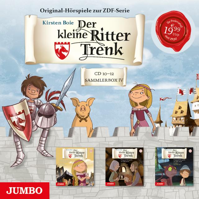 Der kleine Ritter Trenk Sammelbox 4, Audio-CDs Original Hörspiele zur TV-Serie Staffel 2. 180 Min.. CD-ROM, Audio-CD.