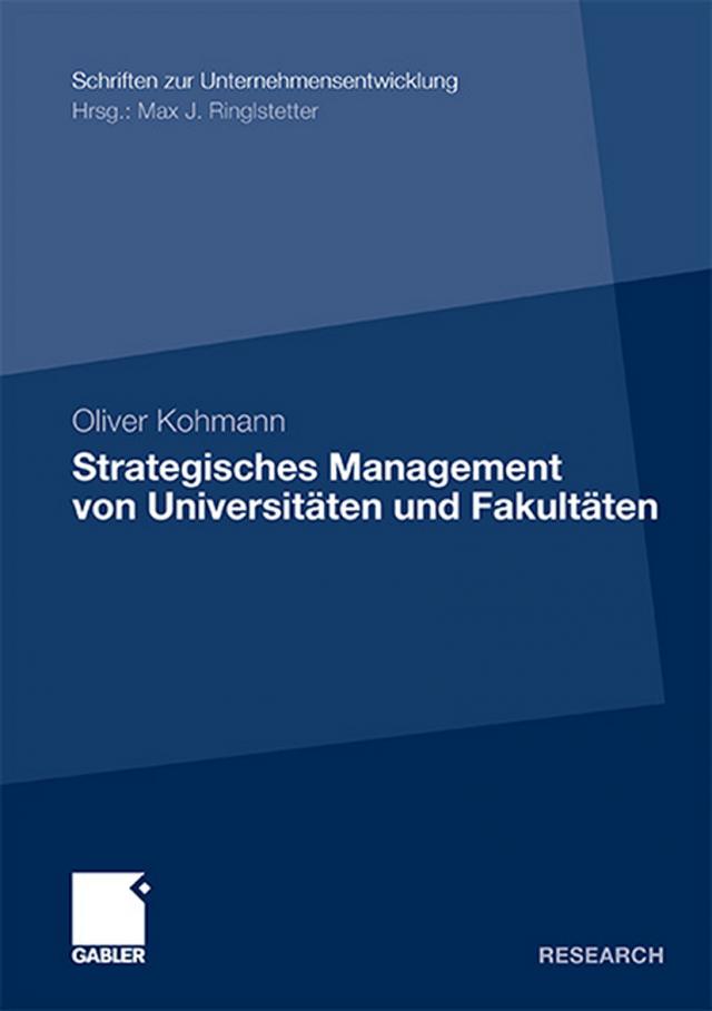 Strategisches Management von Universitäten und Fakultäten
