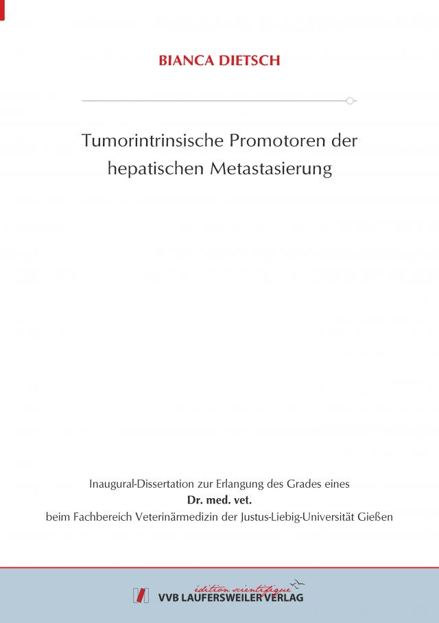 Tumorintrinsische Promotoren der hepatischen Metastasierung