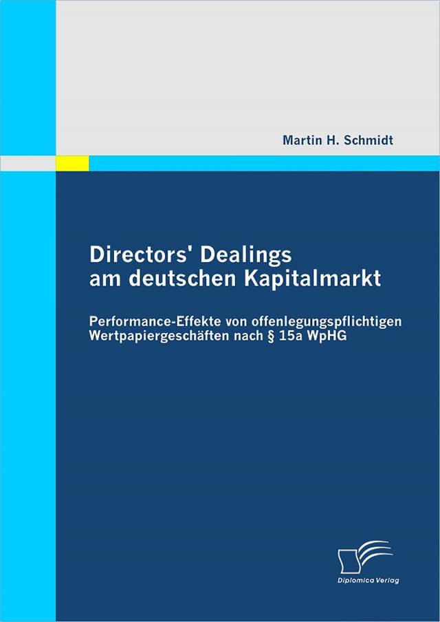 Directors’ Dealings am deutschen Kapitalmarkt