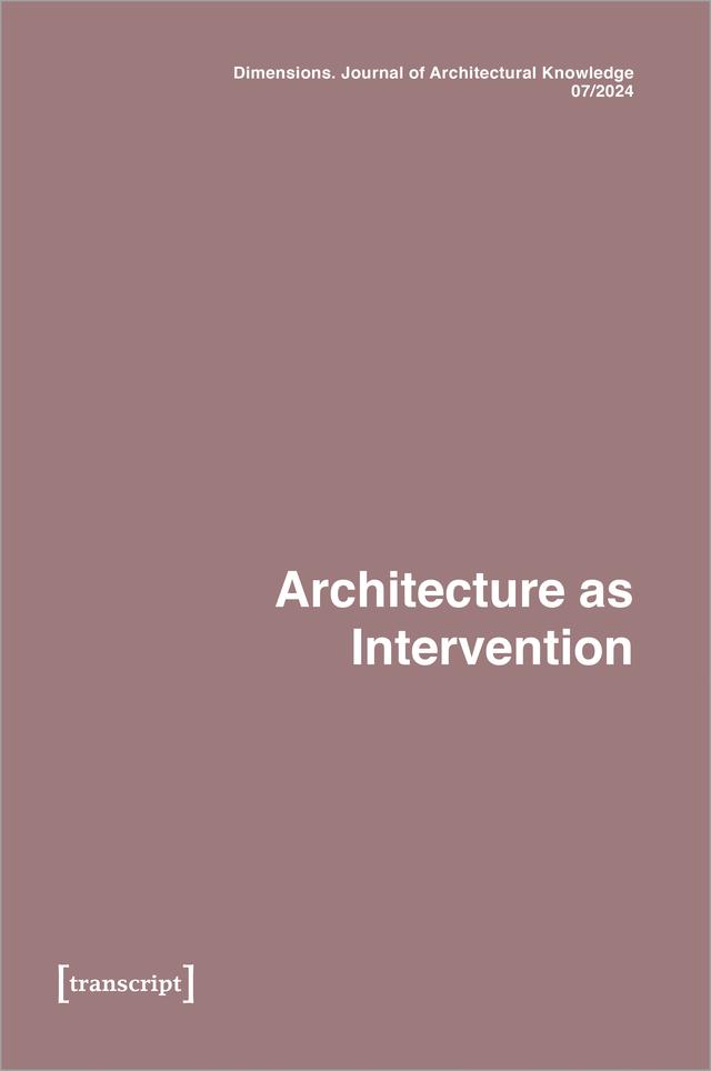 Dimensions. Journal of Architectural Knowledge