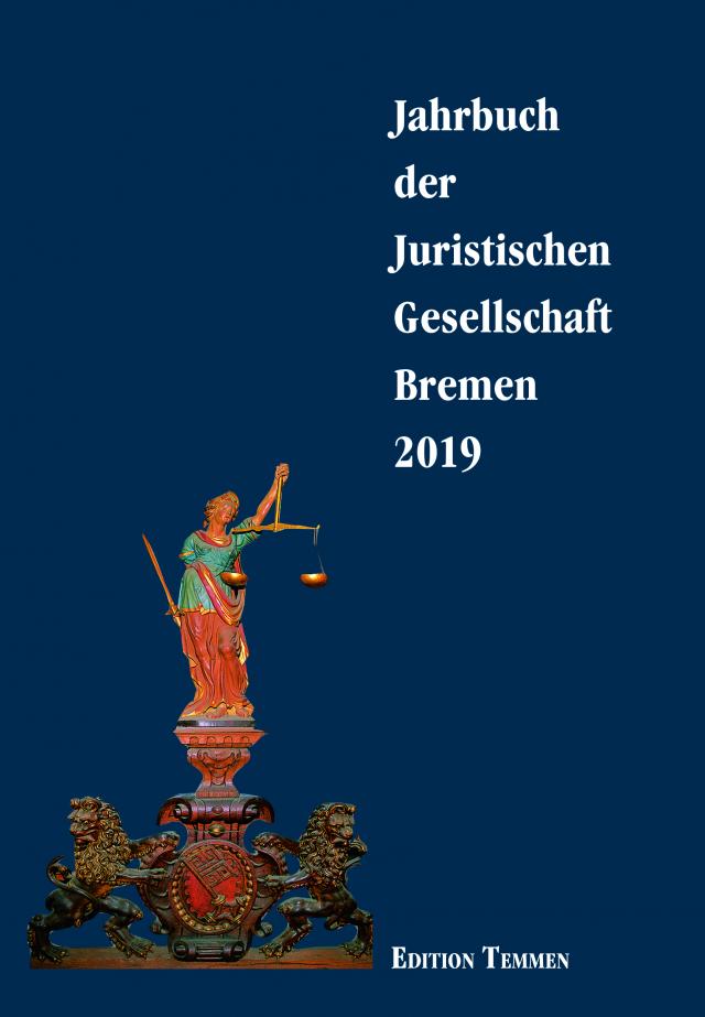 Jahrbuch der Juristischen Gesellschaft Bremen 2019