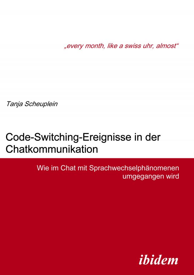 Code-Switching-Ereignisse in der Chatkommunikation