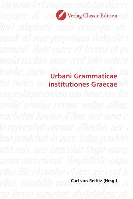 Urbani Grammaticae institutiones Graecae