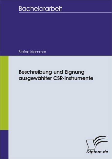 Beschreibung und Eignung ausgewählter CSR-Instrumente