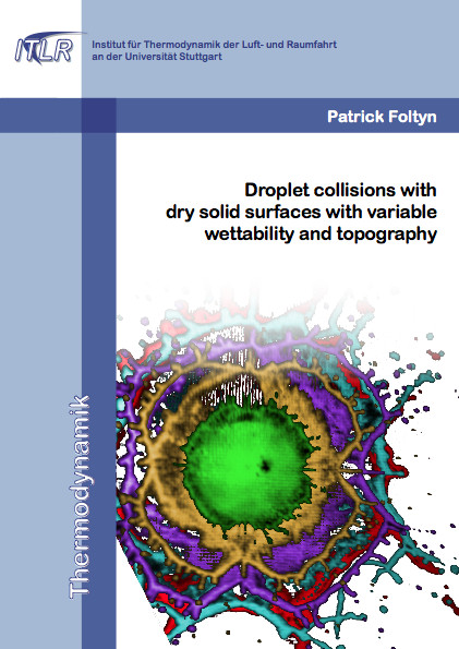 Droplet collisions with dry solid surfaces with variable wettability and topography