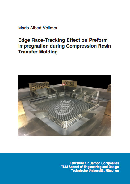 Edge Race-Tracking Effect on Preform Impregnation during Compression Resin Transfer Molding