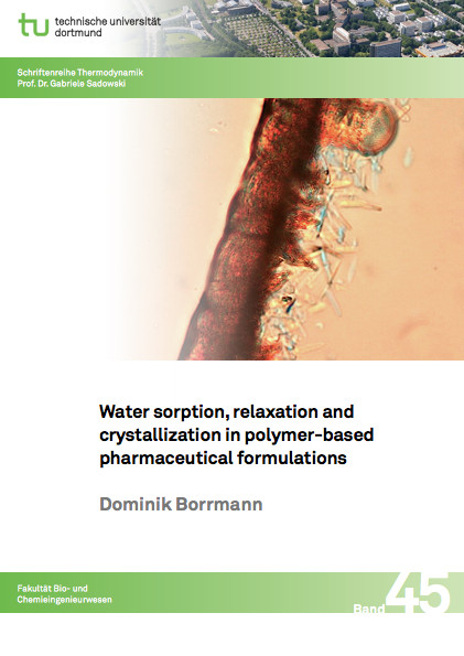 Water sorption, relaxation and crystallization in polymer-based pharmaceutical formulations