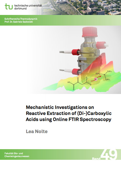 Mechanistic Investigations on Reactive Extraction of (Di-)Carboxylic Acids using Online FTIR Spectroscopy