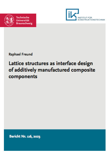 Lattice structures as interface design of additively manufactured composite components