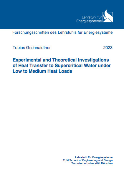 Experimental and Theoretical Investigations of Heat Transfer to Supercritical Water under Low to Medium Heat Loads