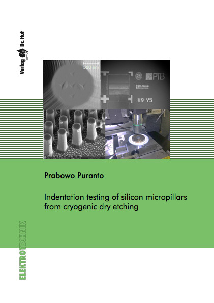 Indentation testing of silicon micropillars from cryogenic dry etching