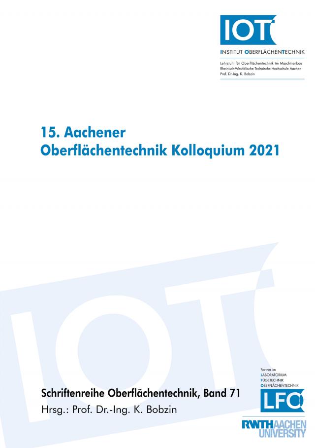 15. Aachener Oberflächentechnik Kolloquium 2021
