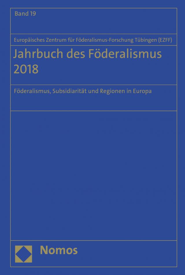 Jahrbuch des Föderalismus 2018
