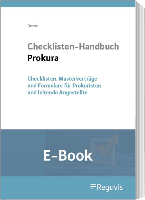 Checklisten-Handbuch Prokura (E-Book)