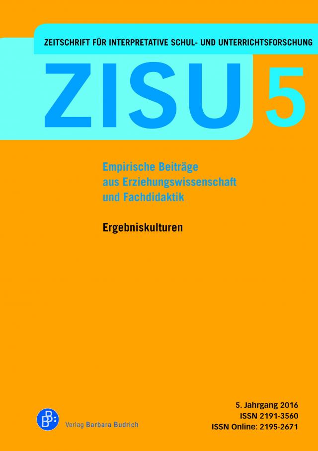 ZISU – Zeitschrift für interpretative Schul- und Unterrichtsforschung