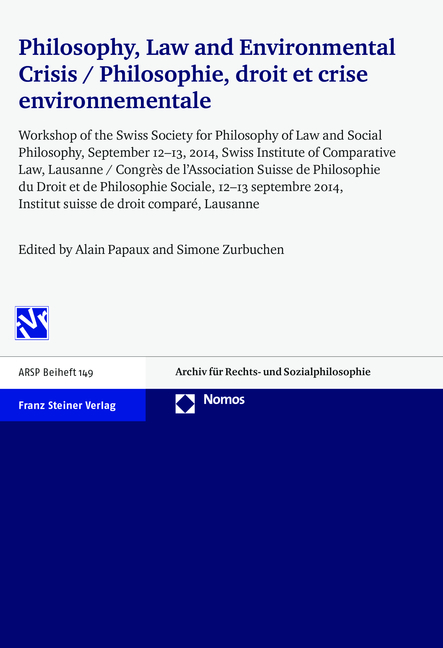 Philosophy, Law and Environmental Crisis / Philosophie, droit et crise environnementale