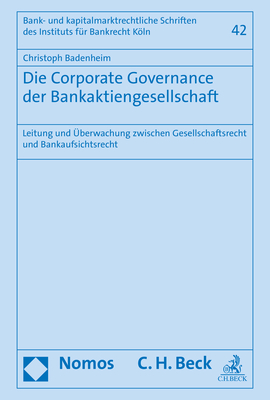 Die Corporate Governance der Bankaktiengesellschaft