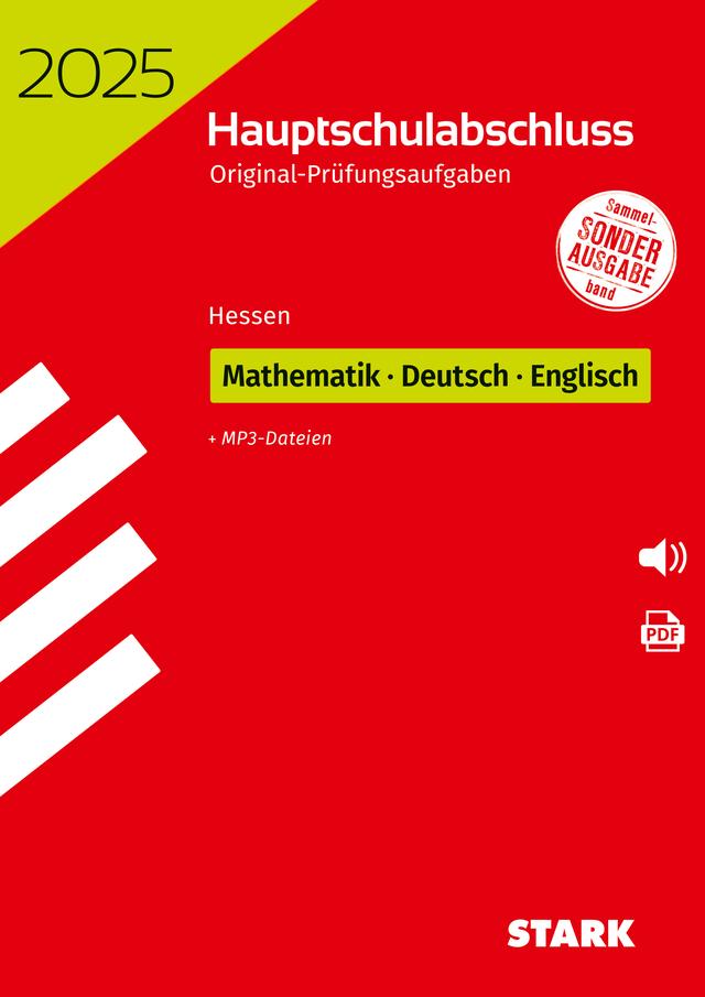 STARK Original-Prüfungen Hauptschulabschluss 2025 - Mathematik, Deutsch, Englisch - Hessen
