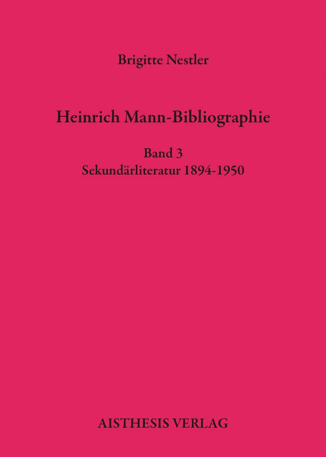 Heinrich Mann-Bibliographie