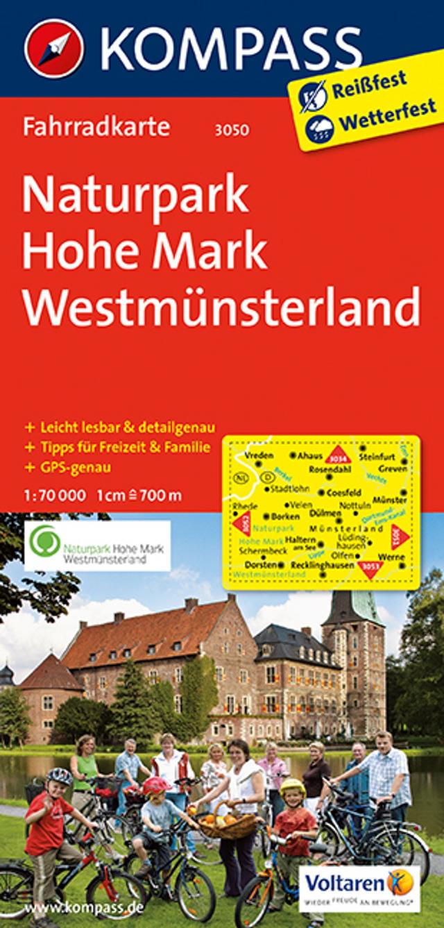 Naturpark Hohe Mark - Westmünsterland 1:70000