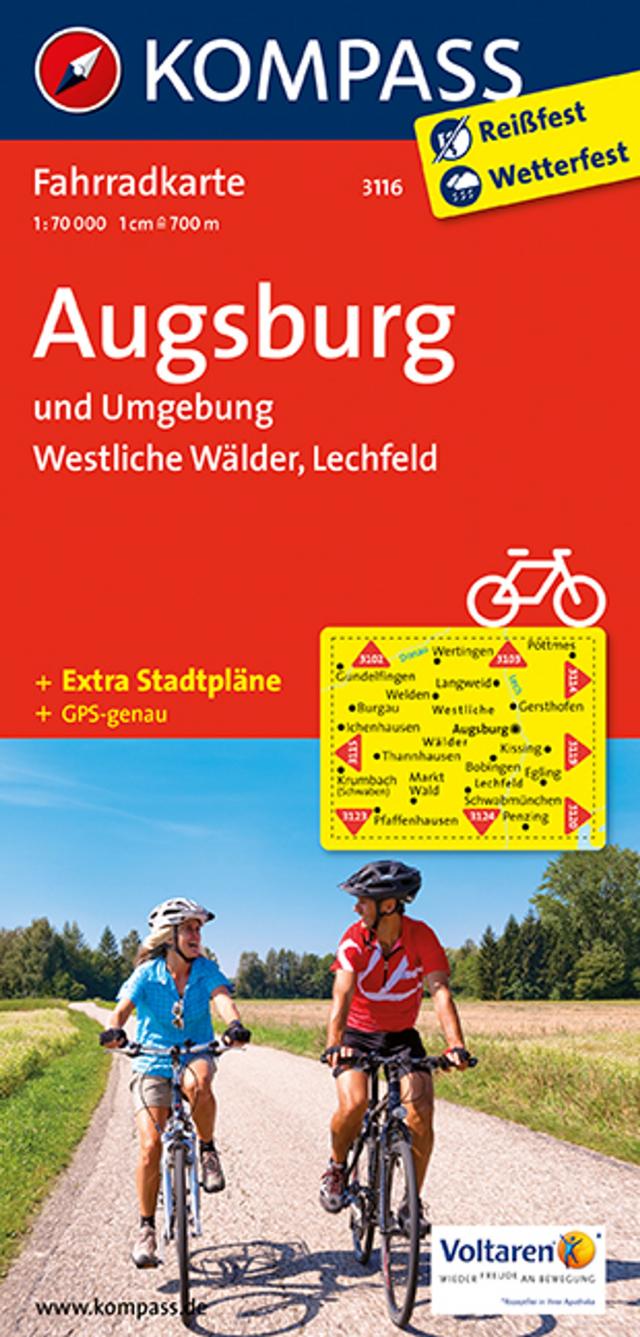 Augsburg und Umgebung - Westliche Wälder - Lechfeld 1:70000