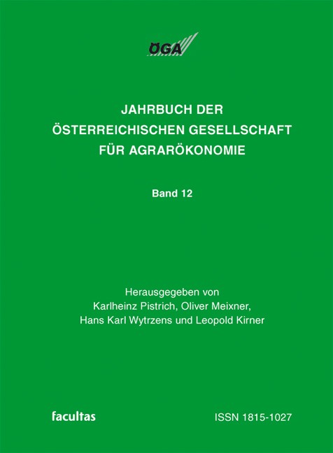 Jahrbuch der Österreichischen Gesellschaft für Agrarökonomie / Armut und Reichtum im ländlichen Raum