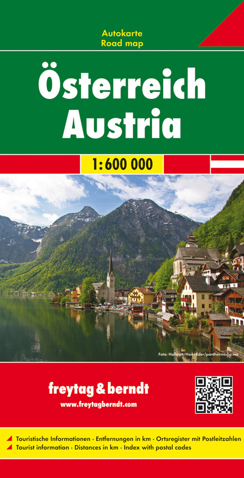 Österreich, Autokarte 1:600.000. Austria. Autriche; Austria