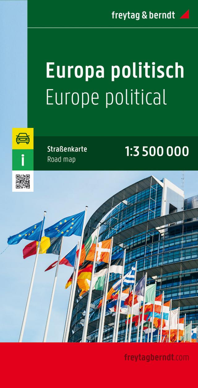Europa politisch, Straßenkarte 1:3.500.000, freytag & berndt
