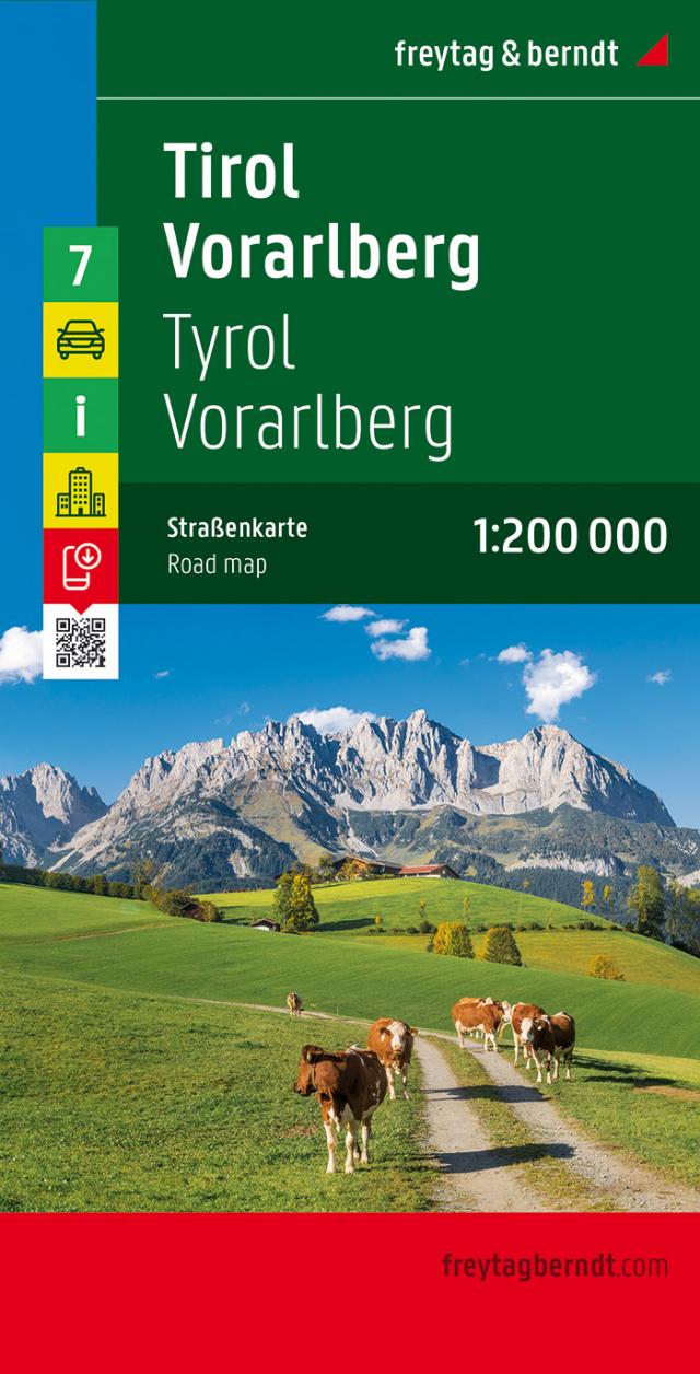 Österreich 07 Tirol, Vorarlberg 1 : 200 000