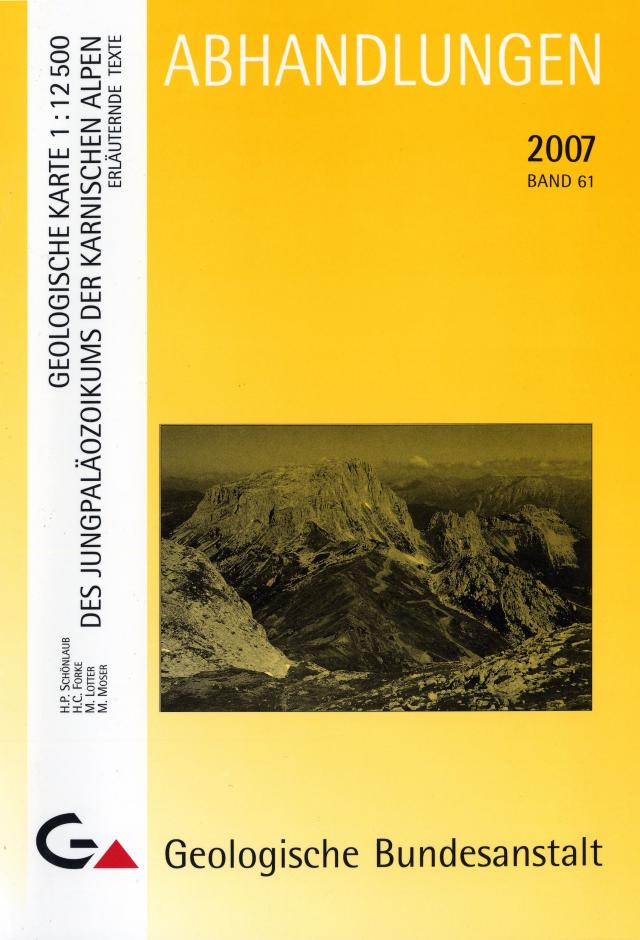 Geologische Karte 1:12500 des Jungpaläozoikums der Karnischen Alpen